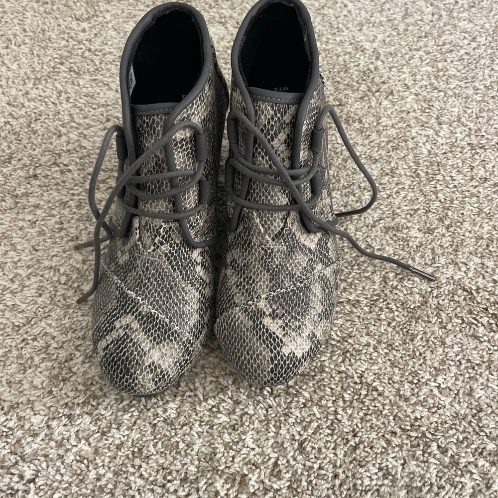 Snake Skin Booties